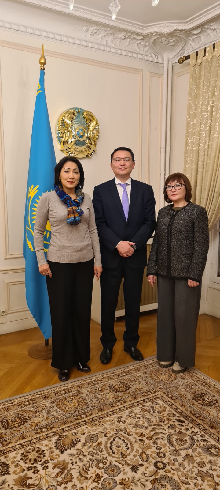 А meeting with the adviser of the Permanent Mission of the Republic of Kazakhstan to UNESCO