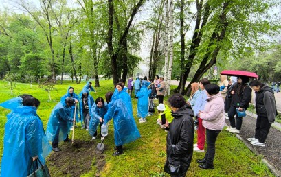 Clean-up event within the framework of the youth forum
